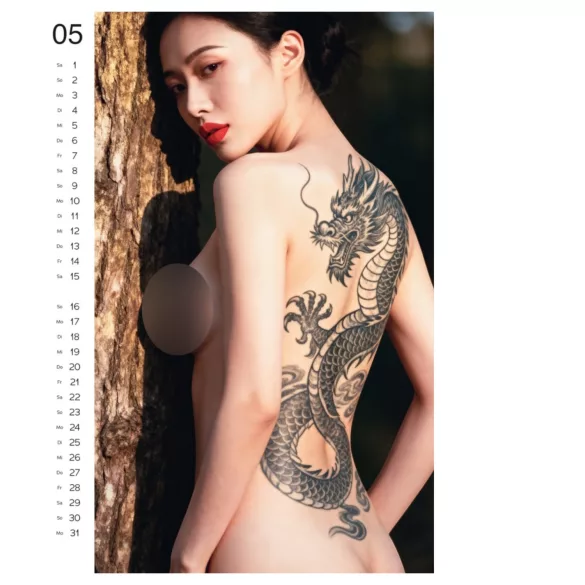 Tattoo Girls 2027 - erotyczny kalendarz ścienny (1 szt.)
