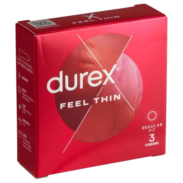 Durex Feel Thin - ultracienkie prezerwatywy o naturalnym odczuciu (3 szt.)