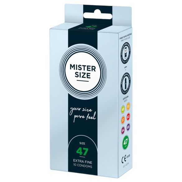 Mister Size - prezerwatywy cienkie - 47 mm - 10 sztuk