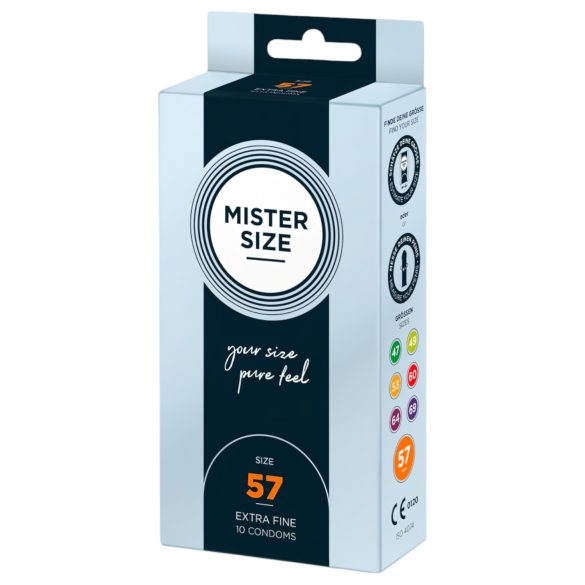Mister Size - prezerwatywy cienkie - 57 mm - 10 sztuk