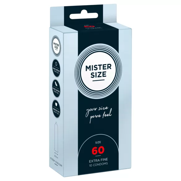 Mister Size - prezerwatywy cienkie - 60 mm - 10 sztuk