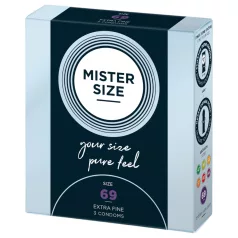 Mister Size - prezerwatywy cienkie - 69mm - 3 sztuki