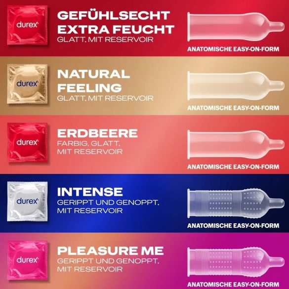 Durex Love Mix - prezerwatywy - zestaw 40 sztuk