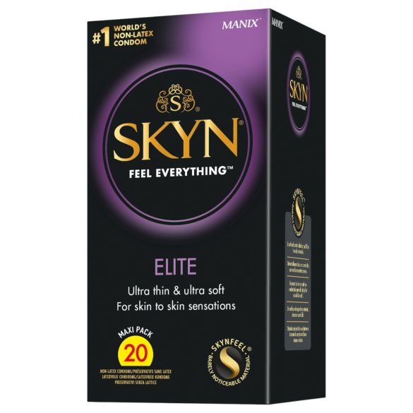 Manix SKYN Elite - prezerwatywy ultra cienkie bez lateksu - 20 sztuk