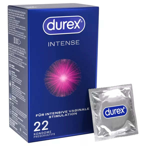 Durex Intense - orgazmiczne prezerwatywy (22 szt.)