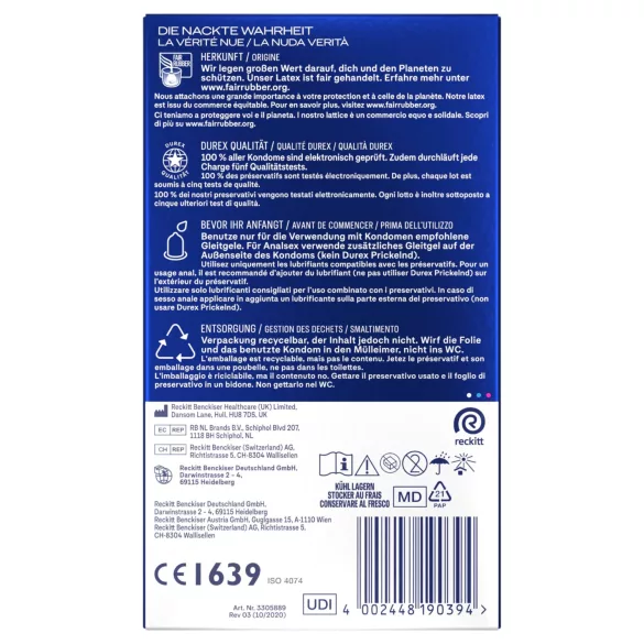 Durex Intense - orgazmiczne prezerwatywy (22 szt.)
