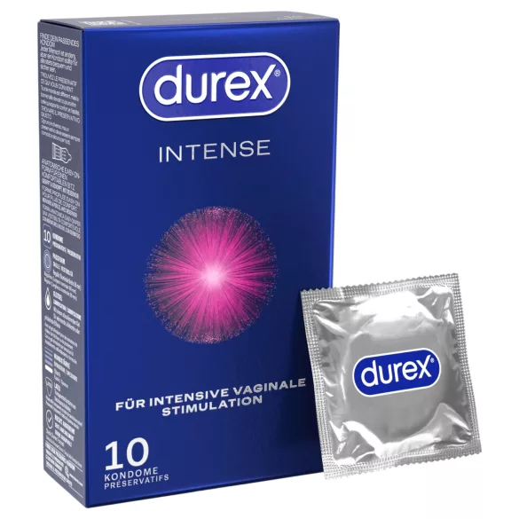 Durex Intense - prezerwatywy orgazmiczne (10 szt.)