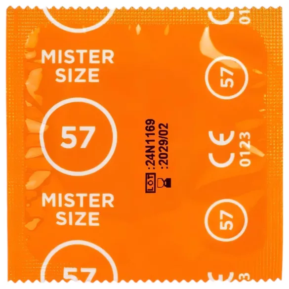 Mister Size - prezerwatywy - zestaw testowy z miarką do penisa - 3 sztuki