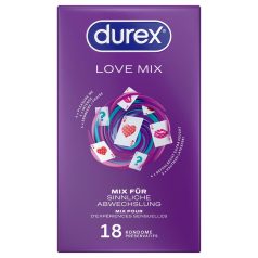 Durex Love Mix - prezerwatywy - zestaw mix - 18 sztuk