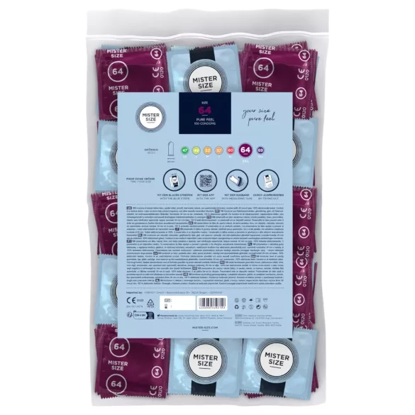 Mister Size - prezerwatywy cienkie - 64 mm - 100 sztuk