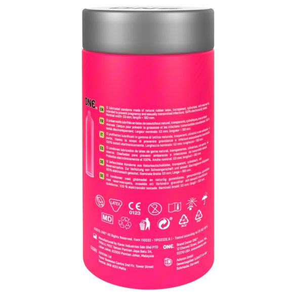 ONE Flavor Waves - prezerwatywy smakowe - mix smaków - 12 sztuk