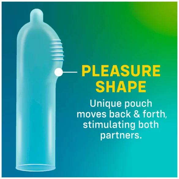 ONE Pleasure Plus - prezerwatywy z wypustkami wewnętrznymi - 12 sztuk