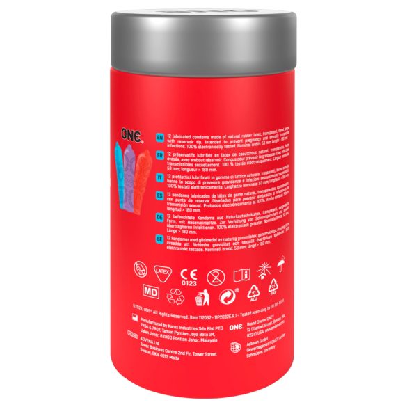 ONE - prezerwatywy z tatuażowym wzorem - 12 sztuk