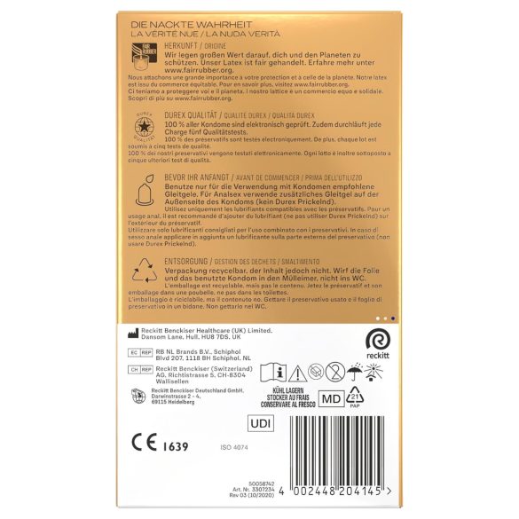 Durex Hautnah - prezerwatywy ultracienkie - 10 sztuk