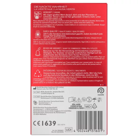 Durex - prezerwatywy XXL (10 szt.)