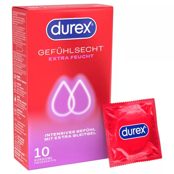 Durex - dodatkowo nawilżane prezerwatywy (10 szt.)
