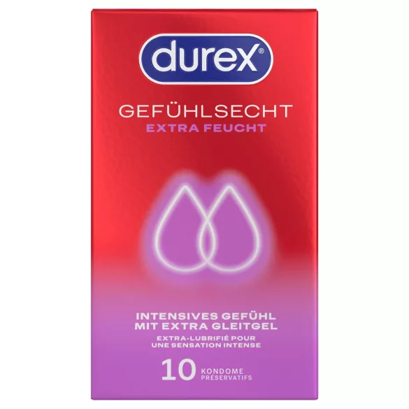 Durex - dodatkowo nawilżane prezerwatywy (10 szt.)