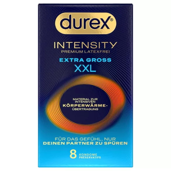 Durex Intensity XXL - prezerwatywy bez lateksu - 8 sztuk