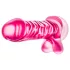 B Yours Basic 8 - dildo z jądrami - 23 cm różowy