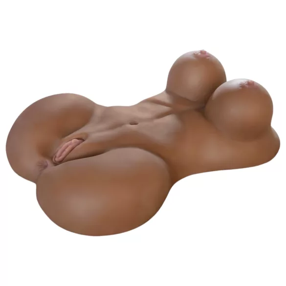 Pipedream Fuck Me Silly Sista - brązowy kobiecy tors masturbator (5,7 kg)