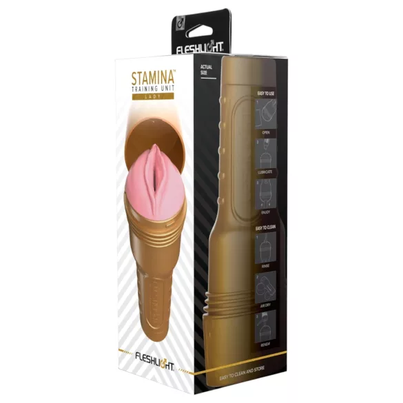 Fleshlight Pink Lady - masturbator treningowy - pochwa - różowy