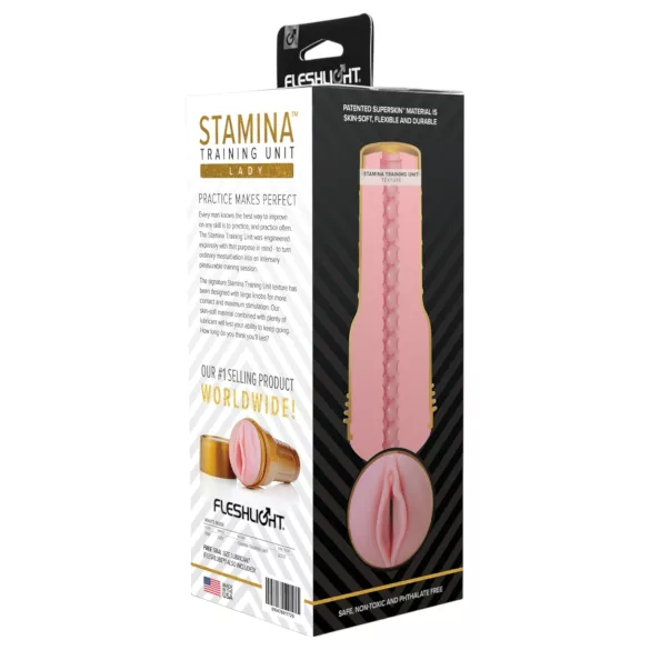 Fleshlight Pink Lady - masturbator treningowy - pochwa - różowy