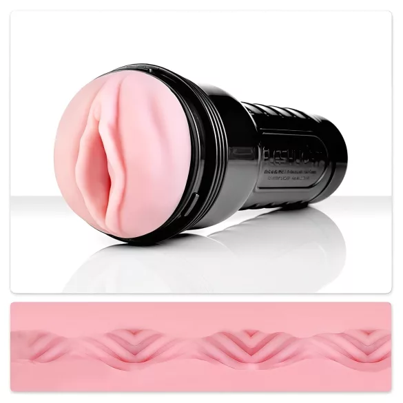 Fleshlight - masturbator męski - realistyczna wagina wirująca - różowy