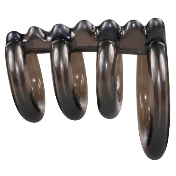 Bad Kitty - pierścień na penisa z kolcami - poczwórny - silikon