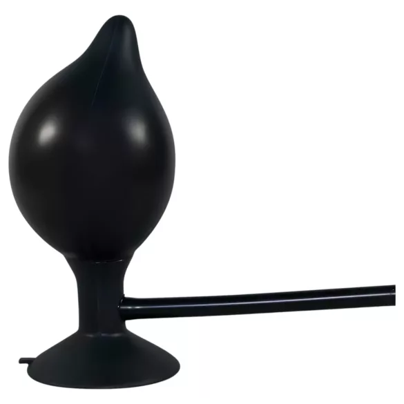 You2Toys - nadmuchiwana rozszerzająca zatyczka analna - silikon czarny