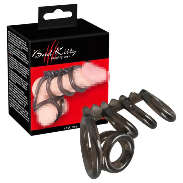 Bad Kitty - kolczasty pierścień na penisa i jądra