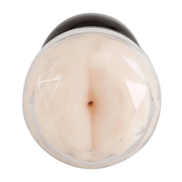 You2Toys - masturbator dwustronny - pochwa i anus - czarny