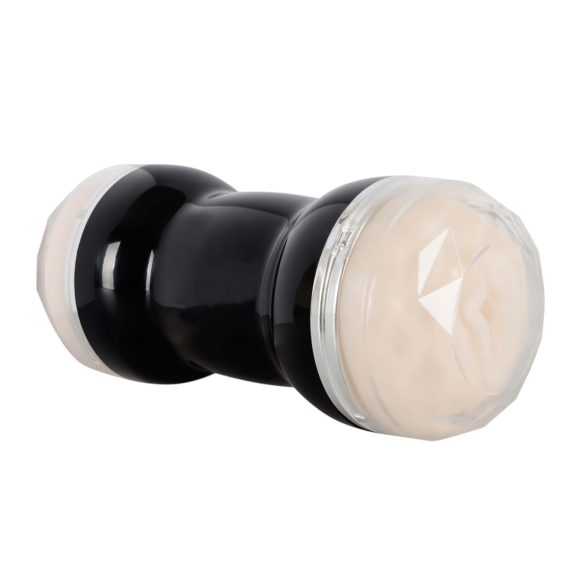 You2Toys - masturbator dwustronny - pochwa i anus - czarny