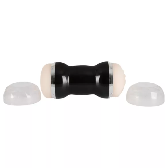 You2Toys - masturbator dwustronny - pochwa i anus - czarny