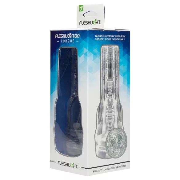 Fleshlight GO Torque - masturbator - kompaktowy - przezroczysty