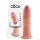 King Cock 9 - realistyczny dildo z przyssawką - 23 cm - cielisty