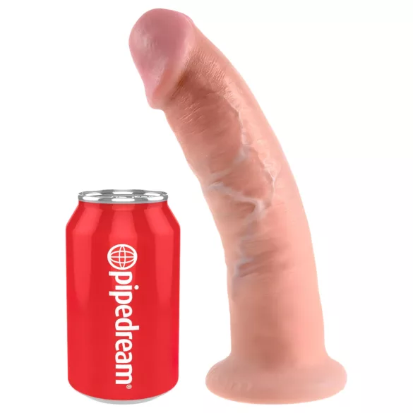 King Cock 9 - realistyczny dildo z przyssawką - 23 cm - cielisty