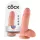 King Cock - dildo realistyczne z jądrami - 18 cm - kolor cielisty