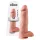 King Cock - duży dildos z jądrami - 30 cm - cielisty