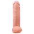 King Cock 12 ogromny dildo 30 cm - naturalny