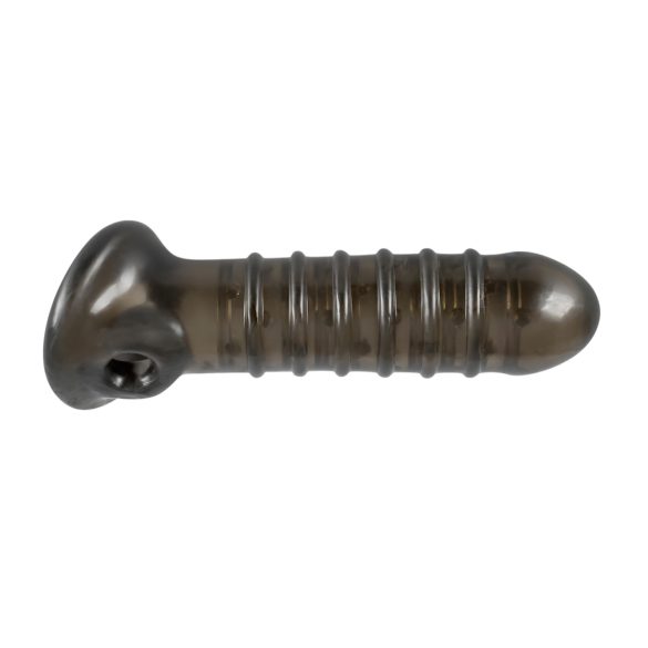 Rebel - nakładka na penisa z wypustkami - silikon szary