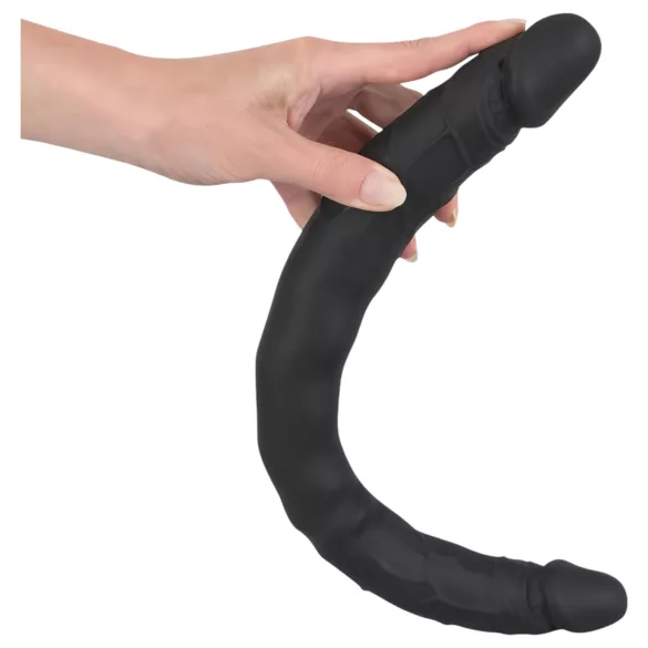 Bad Kitty - podwójny dildo - silikon - czarny