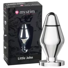   mystim Little John - mały elektrostymulujący korek analny (srebrny)