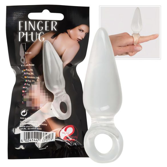 You2Toys - Finger Plug - przezroczysty analny plug na palec