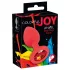Colorful JOY - korek analny silikonowy - mały - czerwony