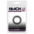Black Velvets - pierścień na penisa silikonowy 2,6 cm - czarny