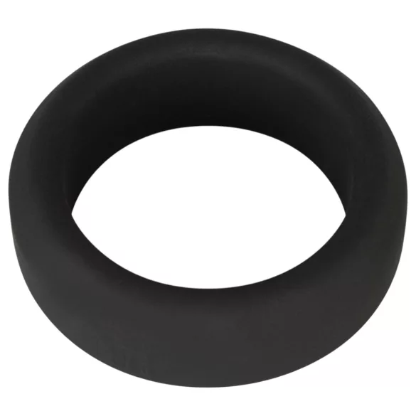 Black Velvets - pierścień na penisa gruby 3,2 cm - czarny