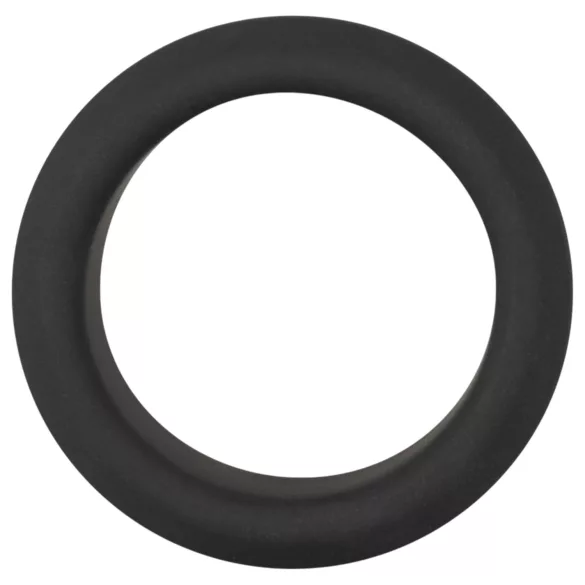 Black Velvets - pierścień na penisa gruby 3,2 cm - czarny