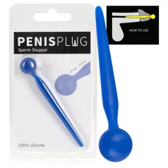   You2Toys - Dilator Sperm Stopper - kulkowy, silikonowy dilator (niebieski)