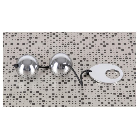 Bad Kitty - kulki gejszy - metalowe - srebrne