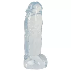 Crystal Clear Big Dong - żelowy wielki dildo (21,5 cm)